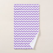 Paarse zigzag, Paarse chevron, geometrisch patroon Bad Handdoek (Handdoek)
