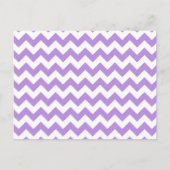 Paarse zigzag, Paarse chevron, geometrisch patroon Briefkaart (Voorkant)