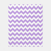 Paarse zigzag, Paarse chevron, geometrisch patroon Fleece Deken (Voorkant)