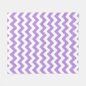 Paarse zigzag, Paarse chevron, geometrisch patroon Fleece Deken (Voorkant (Horizontaal))