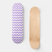 Paarse zigzag, Paarse chevron, geometrisch patroon Persoonlijk Skateboard (Voorkant)