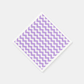 Paarse zigzag, Paarse chevron, geometrisch patroon Servet (Hoek)