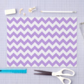 Paarse zigzag, Paarse chevron, geometrisch patroon Tissuepapier (Craft)