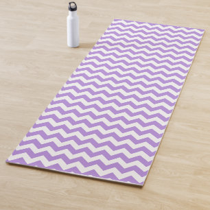 Paarse zigzag, Paarse chevron, geometrisch patroon Yogamat