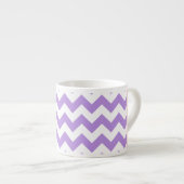 Paarse zigzag, Paarse Chevron, Jouw naam Espresso Kop (Voorkant rechts)