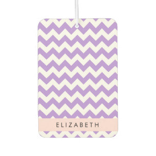 Paarse zigzag, Paarse Chevron, Jouw naam Luchtverfrisser