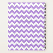 Paarse zigzag, Paarse Chevron, Jouw naam Planner (Achterkant)