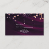 Paarse Zijde en gouden Zalon Verwijs een vriend Aanbevelingskaartje (Achterkant)