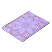 Paarse Zijde Kerstmis Abstract Notitieboek (Linkerzijde)