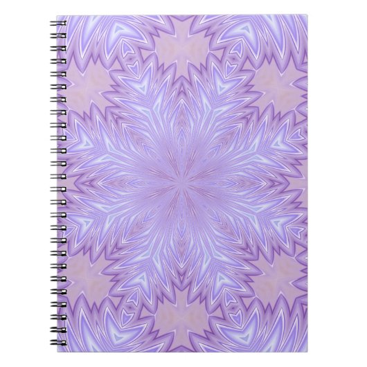 Paarse Zijde Kerstmis Abstract Notitieboek (Voorkant)