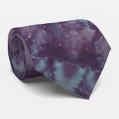 Paarse zijde met blauwe stropdas (Opgerold)