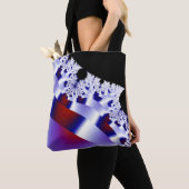 Paarse Zijden Lintjes Tote Bag (Dichtbij)