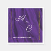Paarse Zijdergebondenheid Servet (Voorkant)