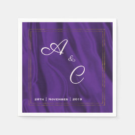 Paarse Zijdergebondenheid Servet