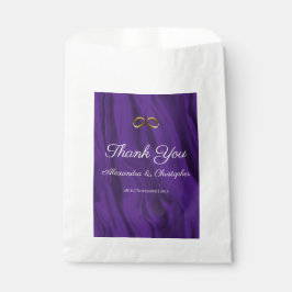 Paarse zijderoute bedankt bedankzakje