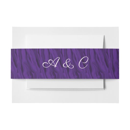 Paarse zijderoute uitnodigingen wikkel (Voorkant Voorbeeld)