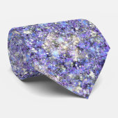 Paarse zilver Glitz Blue Gray Mermaid Glitter Stropdas (Opgerold)
