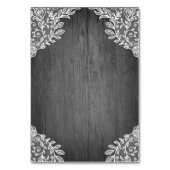 Paarse Zilver Grijs Bloemen Wedding Insert Kaarten (Achterkant)