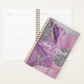 Paarse zilver Sponzout Planner (Display)