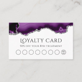 paarse zilveragaat Loyalty-Kaart Visitekaartje