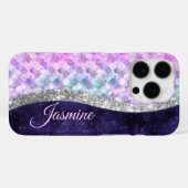 Paarse zilverappelmolen Case-Mate iPhone case (Achterkant (horizontaal))