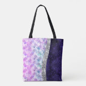 Paarse zilverappelmolen tote bag (Achterkant)