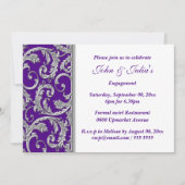 Paarse zilverdragel verloving USTOM Kaart (Voorkant)