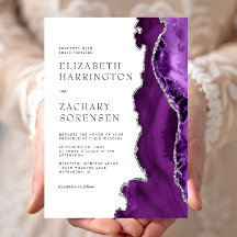 Paarse Zilveren Agaten Trouw