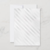 Paarse zilveren ballon Glitter Verjaardag Bedankkaart (Achterkant)