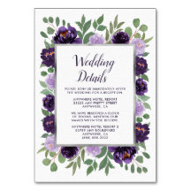 Paarse zilveren bloemige groene bruiloft behuizing