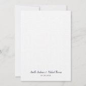 Paarse zilveren bloemige Waterverf eucalyptus brui Kaart (Achterkant)