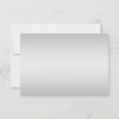  Paarse Zilveren Bloemwervelingen RSVP Kaartje (Achterkant)