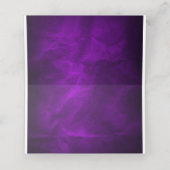 Paarse zilveren Christelijk kruis bruiloft Plaatskaartje (Binnenkant ongevouwen)