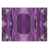 Paarse Zilveren Formele Glitter Agate Tafelkleed (Voorkant (Horizontaal))