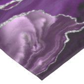 Paarse Zilveren Formele Glitter Agate Tafelkleed (Gekanteld)