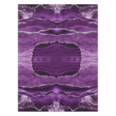 Paarse Zilveren Formele Glitter Agate Tafelkleed (Voorkant)