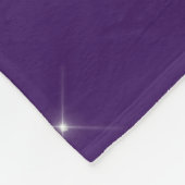 Paarse Zilveren Glitter Meisjesachtige Monogram Na Fleece Deken (Hoek)