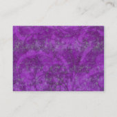 Paarse Zilveren Masquerade Wedding Website Kaart (Achterkant)