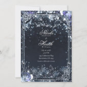 Paarse zilveren rugleuningen en Rozen Kaart (Voorkant)