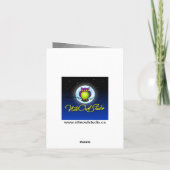 Paarse zilveren vlinderbloemigen Dank u wel Bedankkaart (Achterkant)