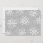 Paarse Zilveren Winter ONEderland 1e Verjaardag Fo Kaart (Achterkant)