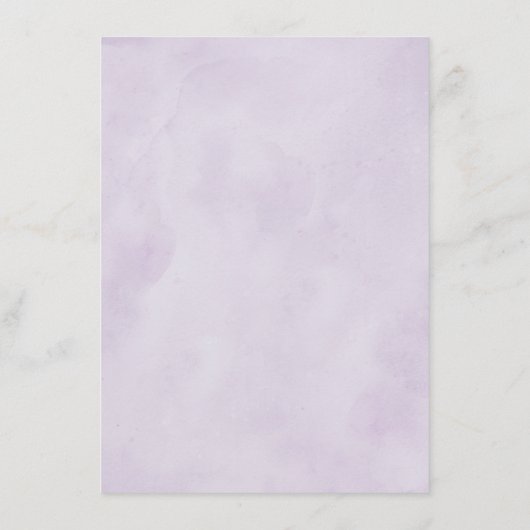 Paarse zilverkleurige geometrische bruiloft - Gege Informatiekaartje (Achterkant)