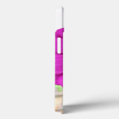 Paarse Zinnia Flower in Bloom iPhone Case (Achterkant / Rechts)