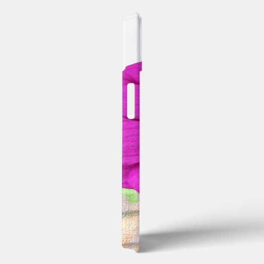 Paarse Zinnia Flower in Bloom iPhone Case (Achterkant / Rechts)