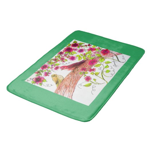 Paarse-zoeklijstrunner Badmat (Gekanteld)