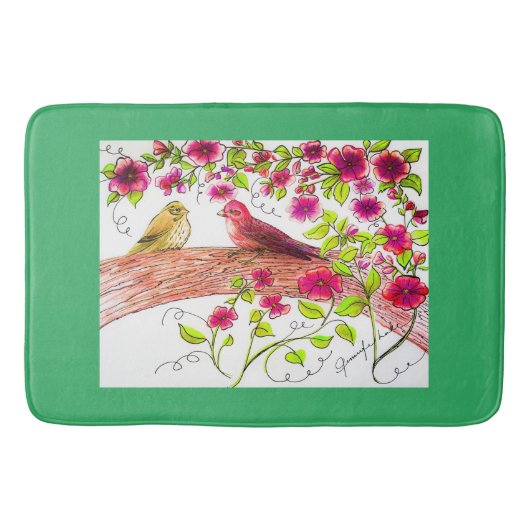 Paarse-zoeklijstrunner Badmat (Voorkant)