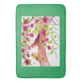 Paarse-zoeklijstrunner Badmat (Voorkant Verticaal)