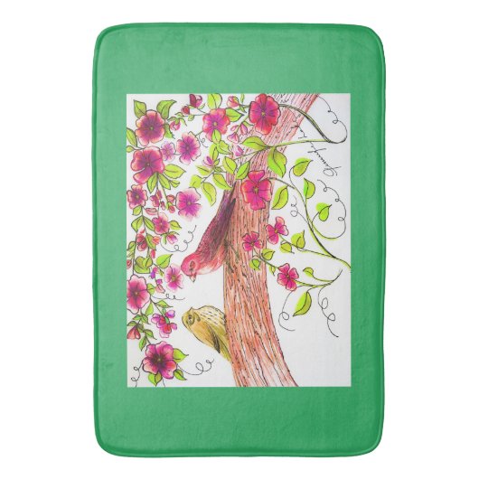 Paarse-zoeklijstrunner Badmat (Voorkant Verticaal)