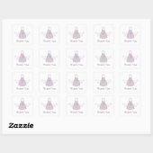 Paarse zoete chemie Dank jullie Stickers (Vel)