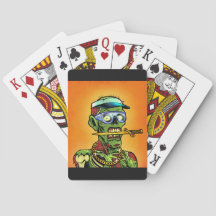 Paarse Zombie-spelkaarten